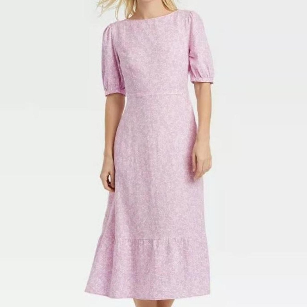 Who What Wear Linen Dress - Picture 2 of 14